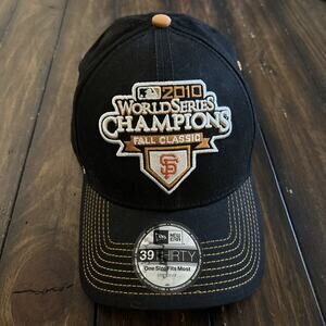 San Francisco Giants 2010 World Series Champions Hat New Era 39THIRTY Flex OS